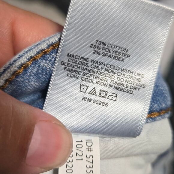 Express Skinny Light Wash Hyper Stretch Jeans 34x32 Distressed - Picture 4 of 9